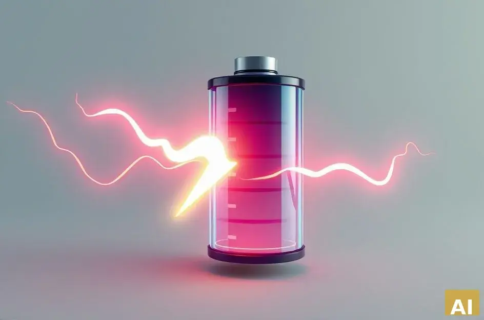 Забудьте о тревоге заряда: Ученые представили батарею для электромобилей, заряжа (AI-иллюстрация)