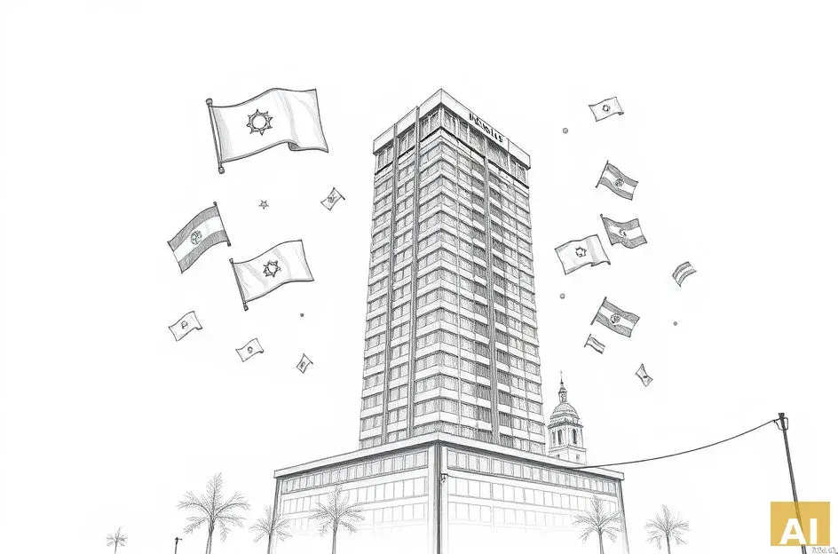 Новое здание посольства ОАЭ в Герцлии: 15 этажей и пентхаус для посла (AI-иллюстрация)