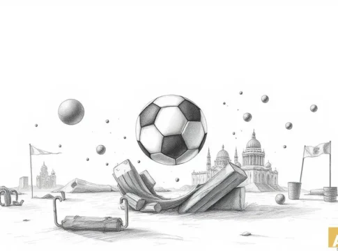 Оскар Глух: Трудное начало в 'Аяксе' и награда за лучший гол месяца (AI-иллюстрация)