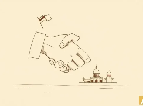 Встреча главного раввина с Адельштейном после жесткой критики (AI-иллюстрация)