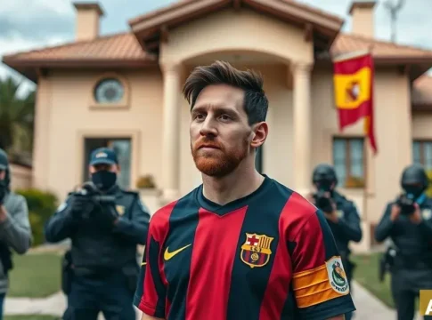 Скандал с виллой Месси: криминальное расследование в Испании (AI-иллюстрация)