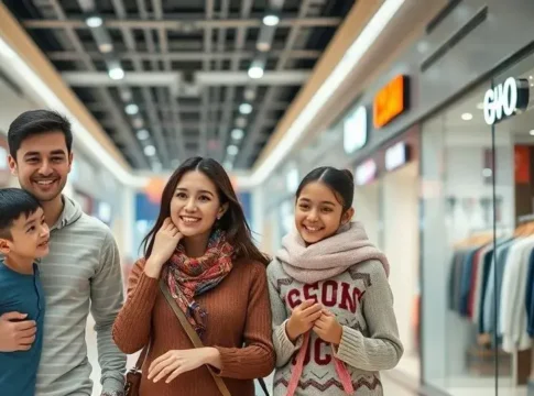 Новые коллекции одежды и аксессуаров для всей семьи (AI-иллюстрация)