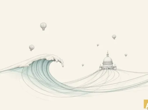 Асимметрия запутывания в случайных квантовых схемах: новые горизонты квантовых т (AI-иллюстрация)