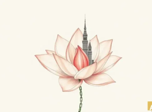 Искусство и архитектура в сердце тосканского заповедника (AI-иллюстрация)