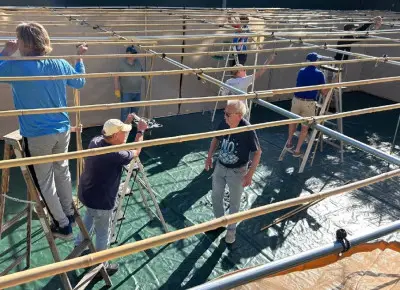 После пожара в синагоге Пасадены: община из Северной Калифорнии построила им новую сукку