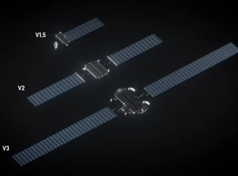 SpaceX показывает новый Starlink V3 для гигабитных скоростей