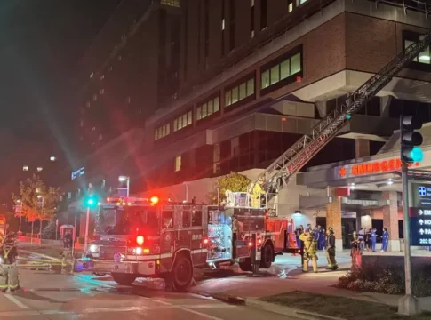 Пожар у больницы Мерритер в Мэдисоне потушен