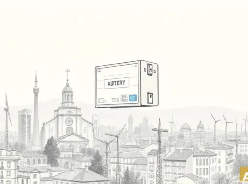 Тель-Авив-Яффо внедряет инновационную систему хранения электроэнергии для экстре (AI-иллюстрация)