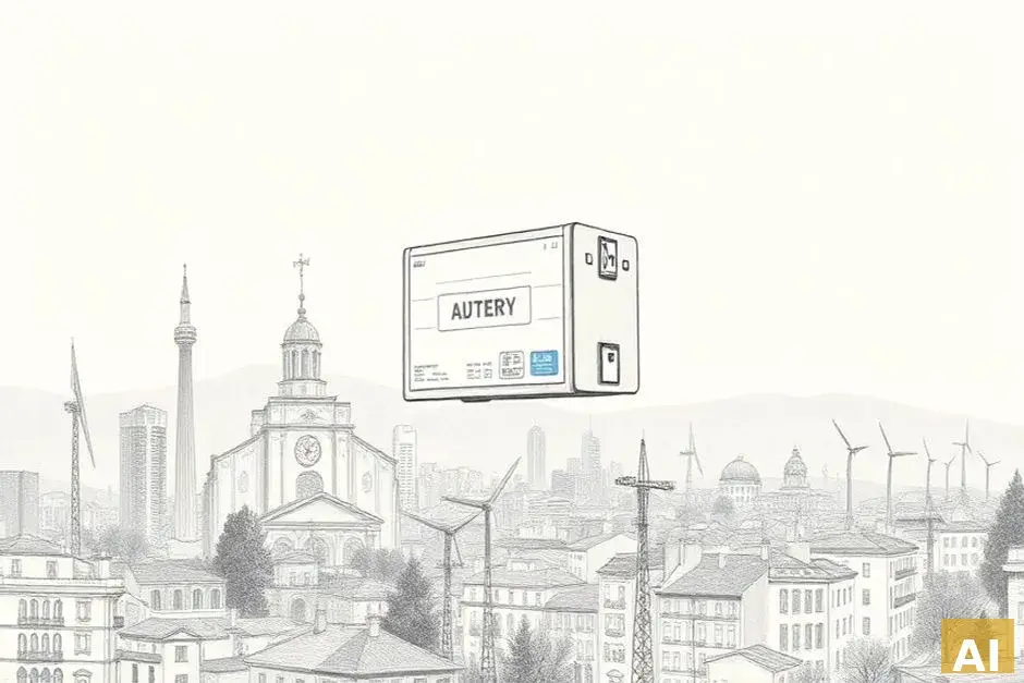 Тель-Авив-Яффо внедряет инновационную систему хранения электроэнергии для экстре (AI-иллюстрация)