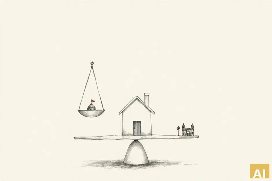 Современное жилье в Израиле: вызовы для религиозного населения (AI-иллюстрация)