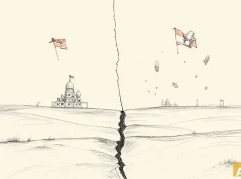 Разделение Газы на зоны контроля Израиля и ХАМАС становится все более вероятным, (AI-иллюстрация)