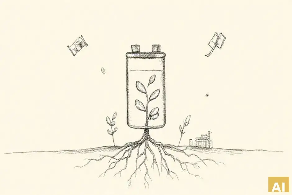 Рынок аккумуляторных систем для электромобилей: прогнозы роста и ключевые тенден (AI-иллюстрация)