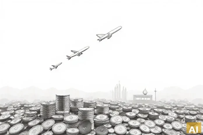 Etihad Airways предлагает значительные скидки на десятки направлений (AI-иллюстрация)