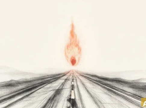 Крупное ЧП на шоссе 444: горящая фура парализовала движение (AI-иллюстрация)