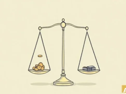 Почему мы знаем, как управлять деньгами, но всё равно не можем свести концы с ко (AI-иллюстрация)