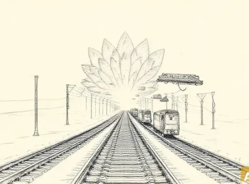 Израильские железные дороги увеличивают частоту движения поездов и запускают бол (AI-иллюстрация)