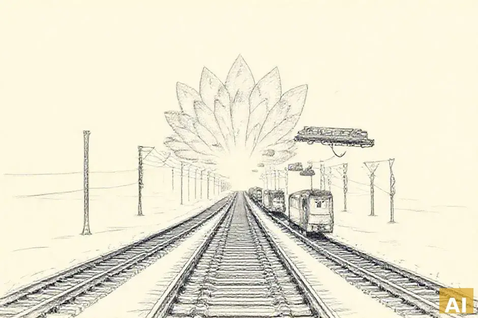 Израильские железные дороги увеличивают частоту движения поездов и запускают бол (AI-иллюстрация)