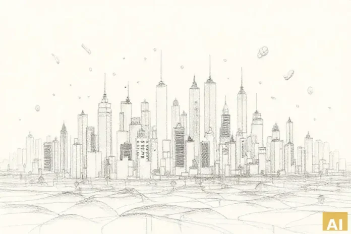 Новый генеральный план развития Лода: 8,500 квартир и инвестиции в 4 миллиарда ш (AI-иллюстрация)