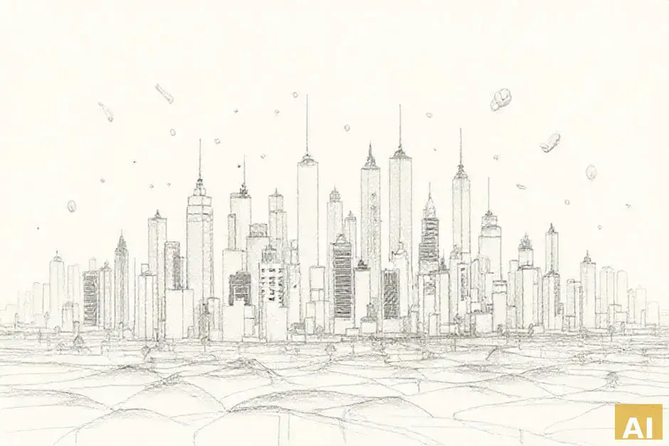 Новый генеральный план развития Лода: 8,500 квартир и инвестиции в 4 миллиарда ш (AI-иллюстрация)