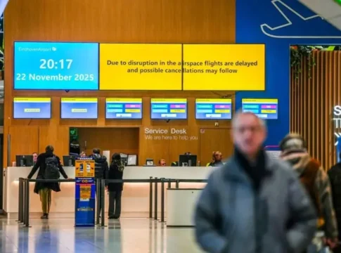 Работа аэропорта Эйндховена приостановлена из-за замеченных дронов