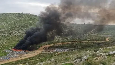 Модин: дым от палестинских пожаров задушил город