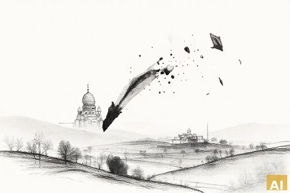 Ситуация в Сахнине и окрестных деревнях: насилие и бандитизм (AI-иллюстрация)