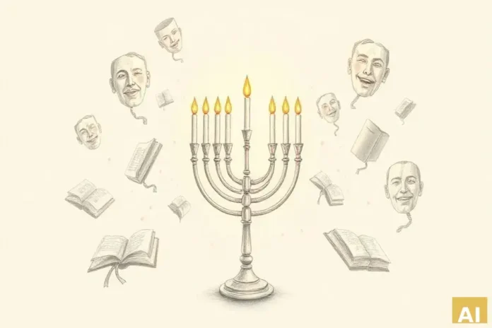 Праздник Хануки в Медиатеке Холона: Театр, творчество и сказки для всей семьи (AI-иллюстрация)