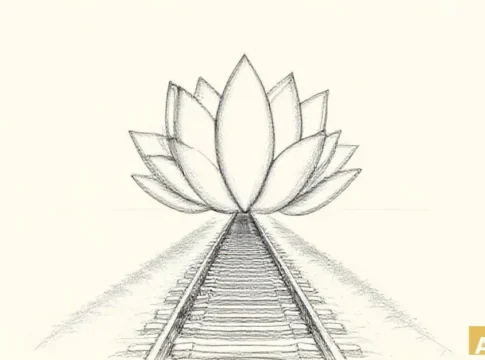 Израильские железные дороги объявляют новый тендер на застройку территории станц (AI-иллюстрация)