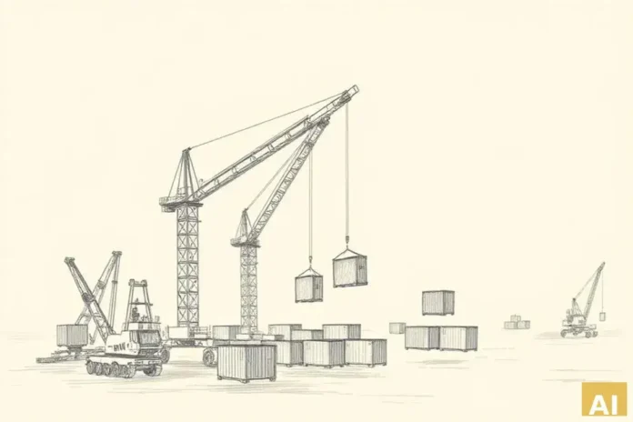 Порт Ашдода внедрил уникальный метод разгрузки вагонов (AI-иллюстрация)