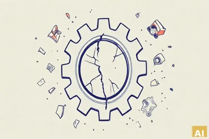 Смертельная статистика: один погиб, 11 ранены на рабочих местах за неделю (AI-иллюстрация)