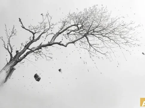 Дерево рухнуло на улице Бен-Шемен в Хайфе: обошлось без пострадавших (AI-иллюстрация)