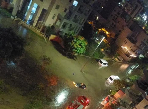 Мощный ливень вызвал подтопления и перебои в Ашкелоне и Кирьят-Гате