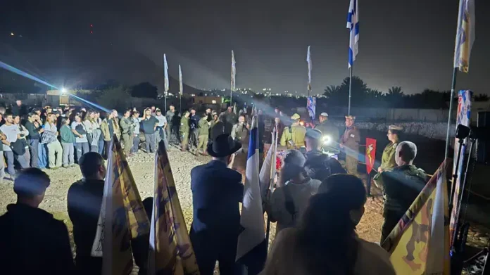 Историческое событие: военнослужащие ЦАХАЛ провели церемонию зажжения ханукальной свечи в Армонах ха-Хашмонаим