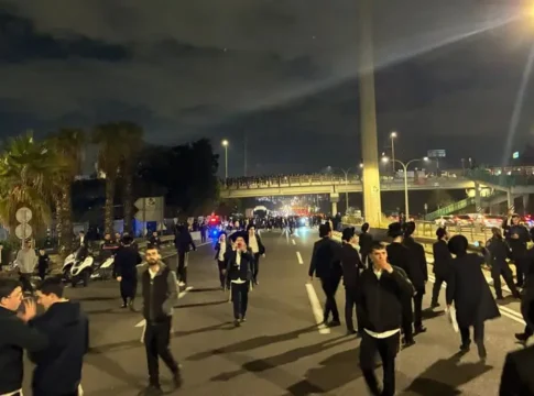Протесты против призыва ультраортодоксов: перекрытие дорог и столкновения