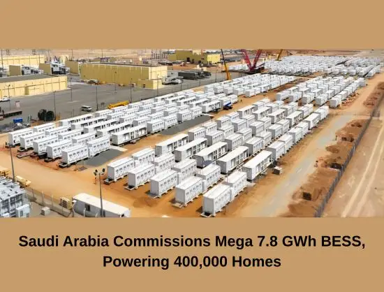 Саудовская Аравия подключила к сети крупнейшую в мире систему хранения энергии