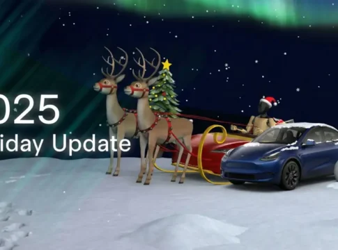 Tesla представляет праздничное обновление 2025 года: новые функции для автомобилей