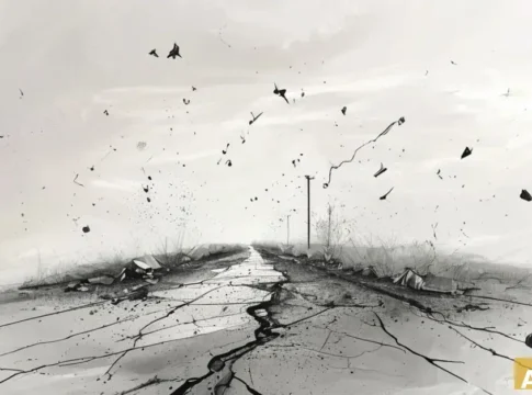 Пешеход в тяжелом состоянии после столкновения с мотоциклистом в Нетании (AI-иллюстрация)