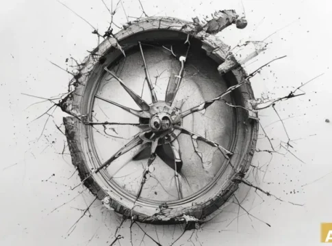 Подросток на мотоцикле попал под грузовик в Кфар-Хасидим (AI-иллюстрация)