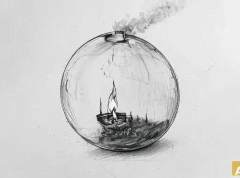 Правительство провалило борьбу с мусорными пожарами: жители задыхаются (AI-иллюстрация)