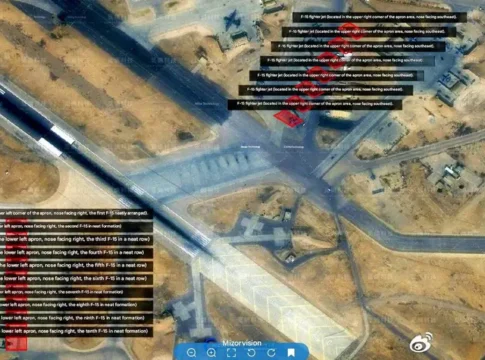 Карта размещенных F-15 в Иордании