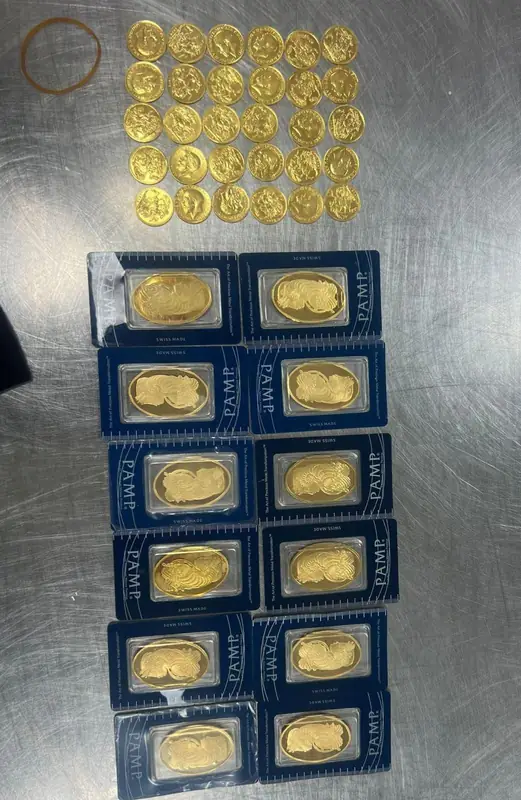 пресечена котрабанда золота