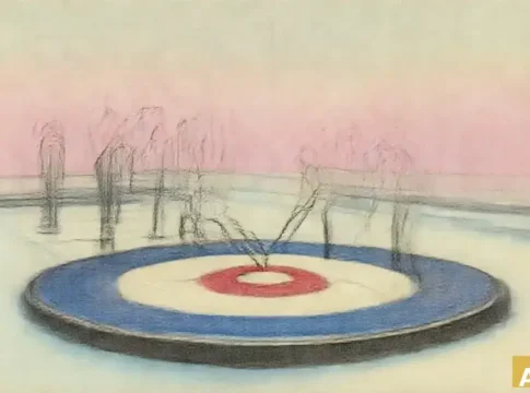 Американские керлингисты пишут историю на зимней Олимпиаде (AI-иллюстрация)