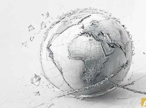 Аномальный мороз в США: как глобальное потепление вызывает ледяные бури (AI-иллюстрация)