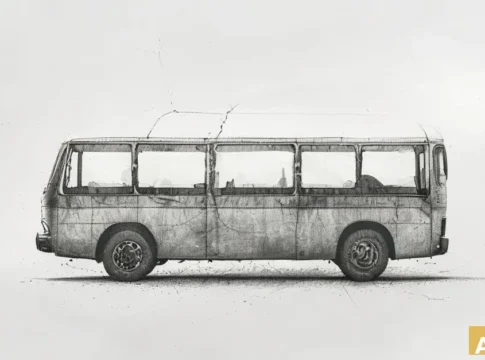 Протест водителей: перебои на маршруте Бен-Бейрак - Иерусалим (AI-иллюстрация)