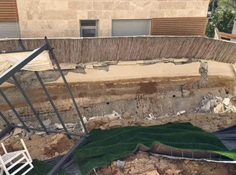 Стена рухнула в Беэр-Шеве: шок и эвакуация