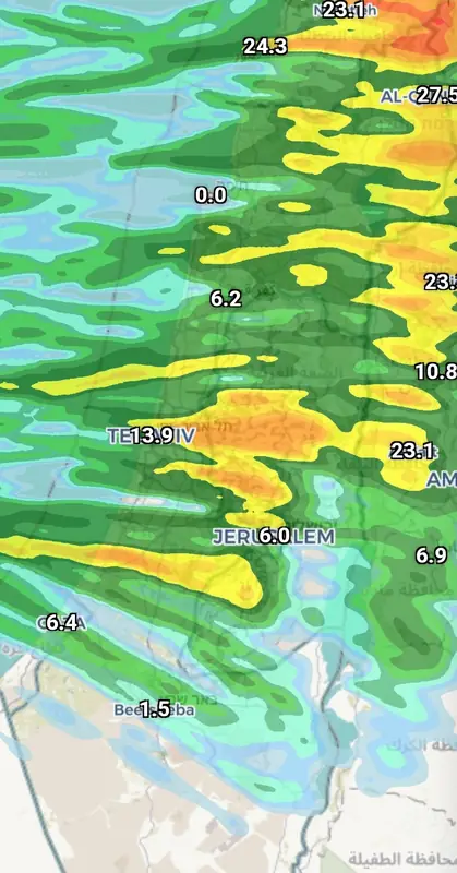 Долгожданный дождь накроет Израиль: прогноз по часам