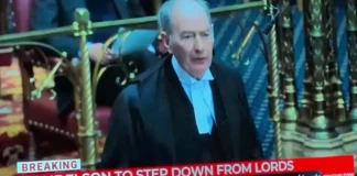 Британский лорд покинул парламент из-за фото в трусах по делу Эпштейна (видео)