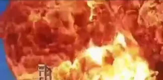 Взрыв в Тамбовской области: цистерны сошли с рельсов (видео)