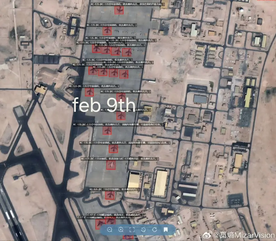 Американский RC-135 Rivet Joint снова в небе над Персидским заливом