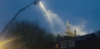 Поджог церкви в Шотландии: загорелась St John’s Church 1840 года постройки (видео)